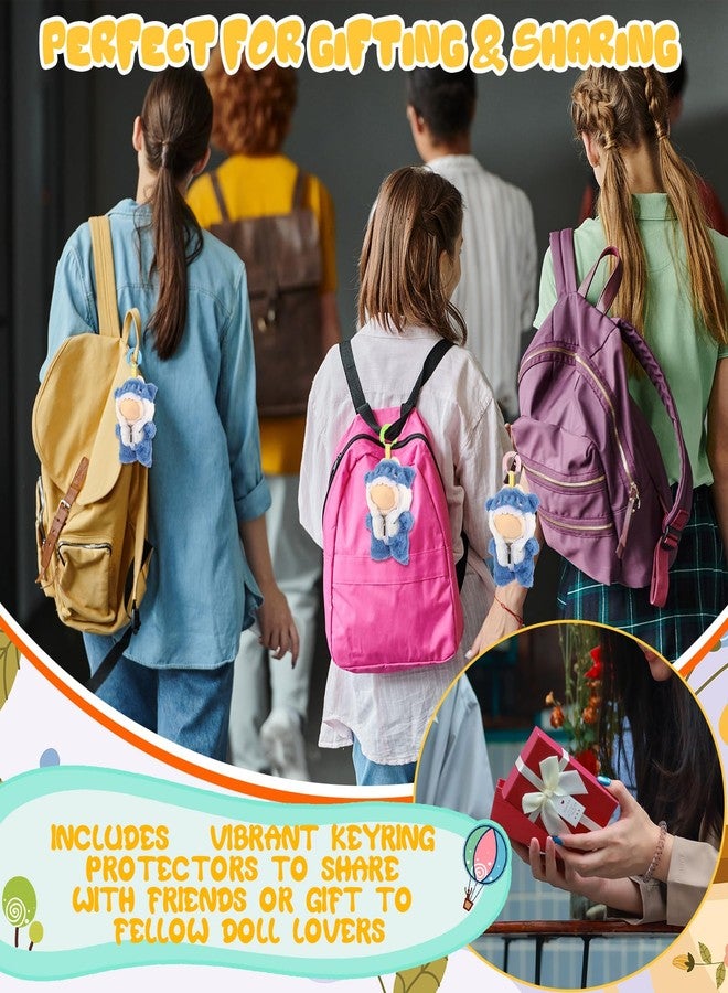 مجموعة حماية سلاسل مفاتيح الدمى متعددة الألوان من سيمجوينج، 5 قطع، لحماية الدمى مقاس 17 سم، حلقة مفاتيح 33 مم، تحافظ على قلادة الدمية القطيفة من الضياع والسرقة على الحقيبة، قفل حلقة ملون، إكسسوارات الدمى - Image 4